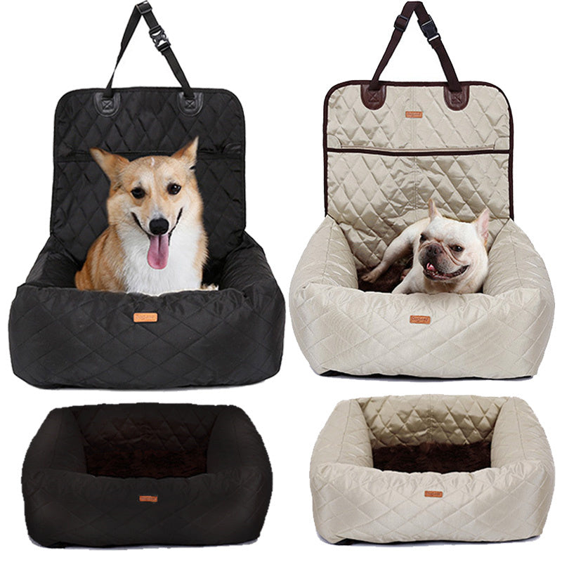 2 In 1 Pet Dog Carrier Folding Car Seat Pad Thickened Multi-purpose Pet