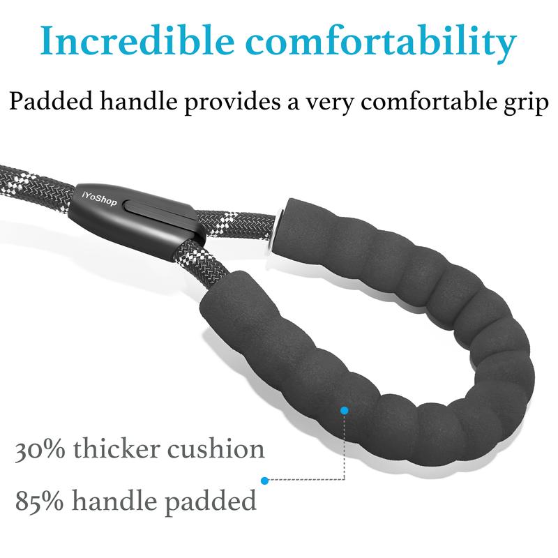 Heavy Duty Dog Leash with Shock Absorbing Bungee