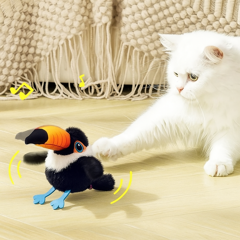 Fluttering and chirping bird cat toy – Cat Toys