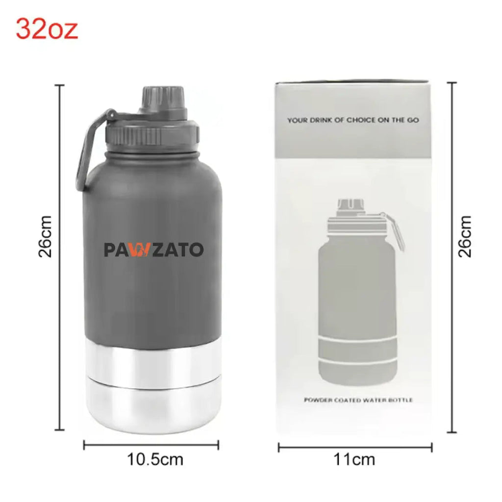 3-in-1 Stainless Steel Pet Bottle