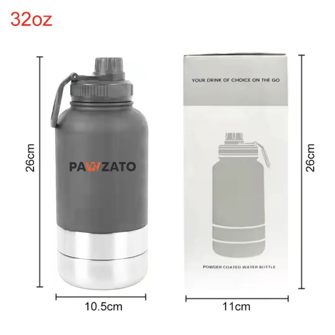 3-in-1 Stainless Steel Pet Bottle