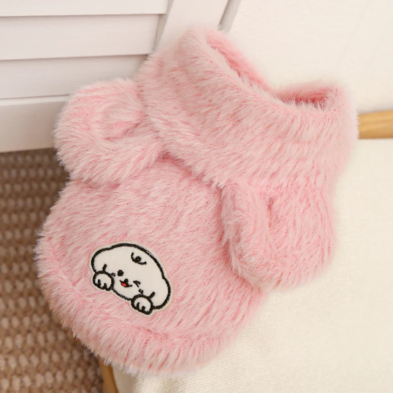 Cartoon Fleece Pet Hoodie
