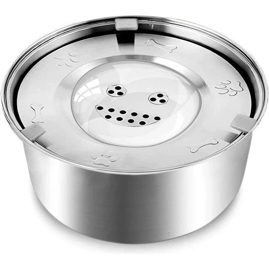 FreshPaws – Stainless Steel Dog Water Bowl with Anti-Spill Function