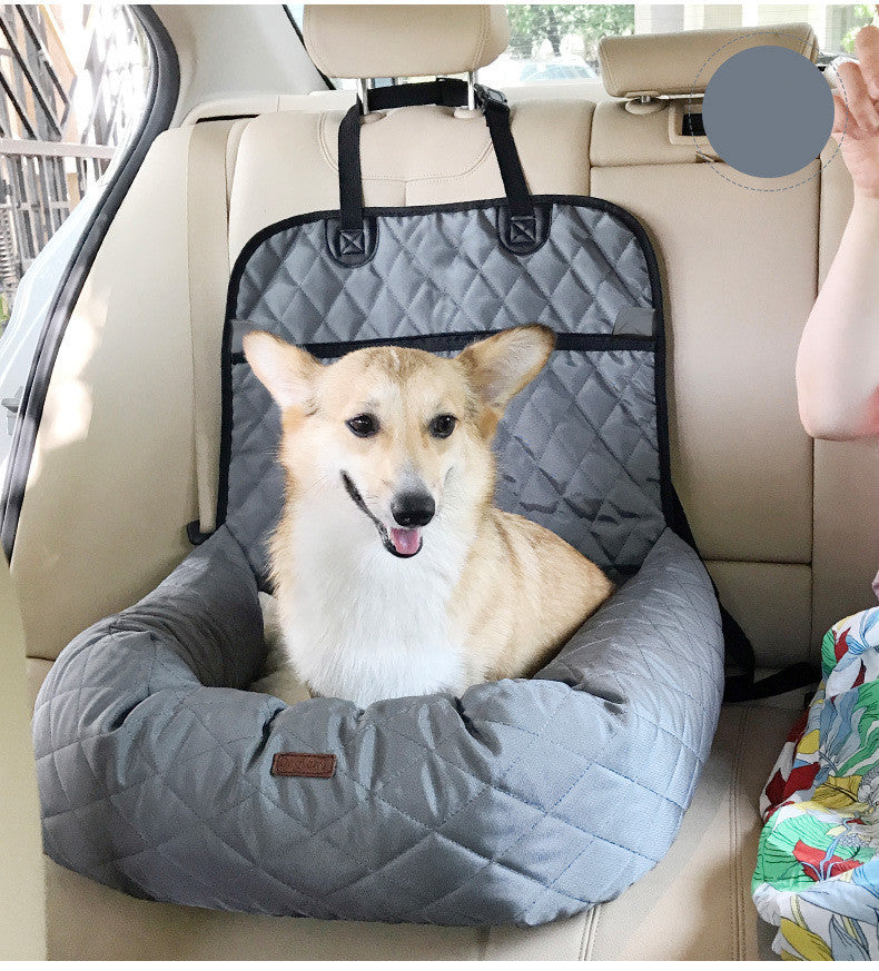 2 In 1 Pet Dog Carrier Folding Car Seat Pad Thickened Multi-purpose Pet