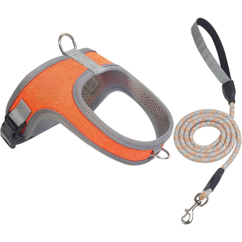 YoPoll Breathable Dog Harness with Reflective Leash