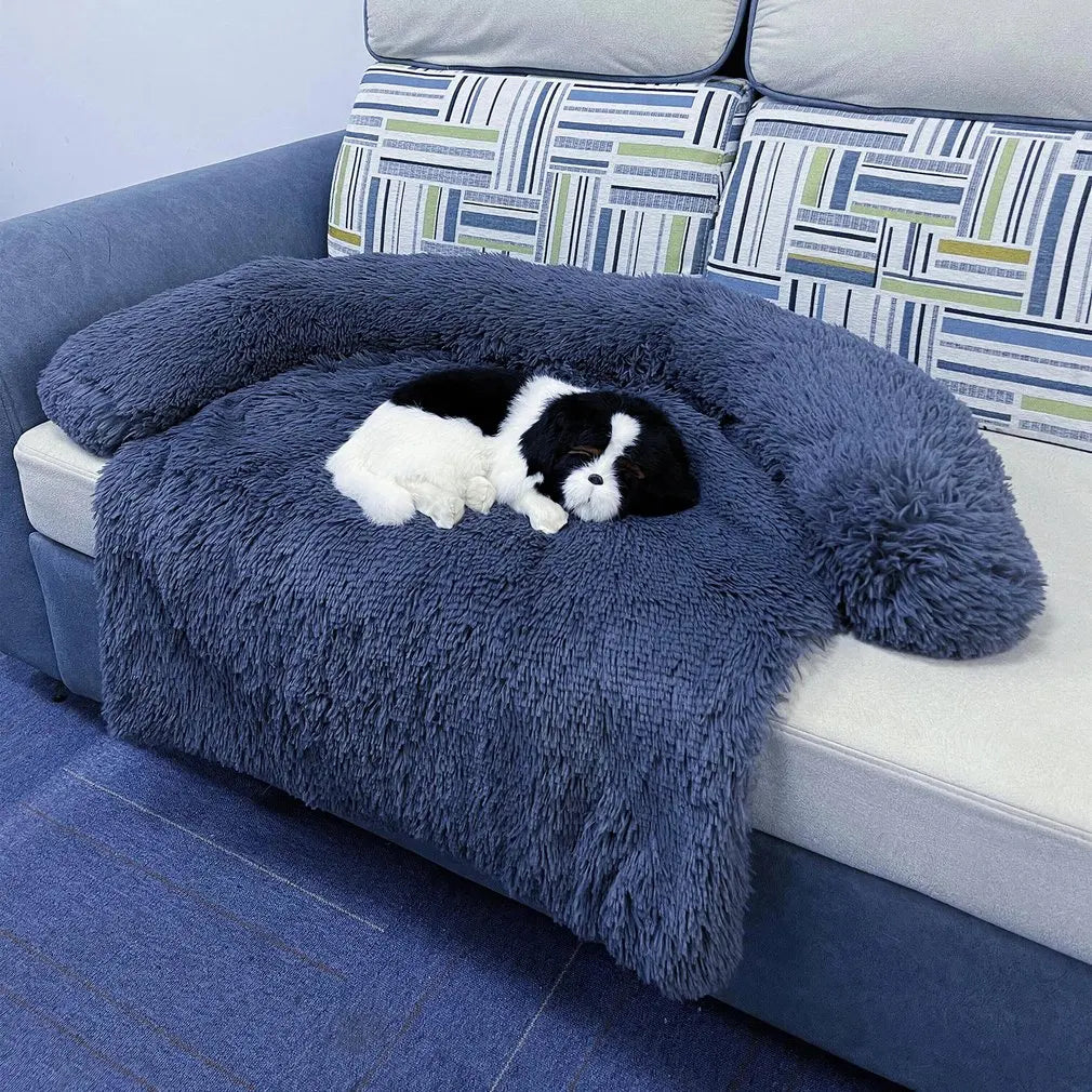 CozyPaws Washable Pet Sofa Blanket – Dog Beds