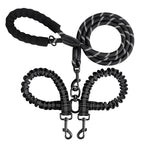 2-in-1 Double Dog Lead with 360° Swivel – Tangle-Free & Shock-Absorbing