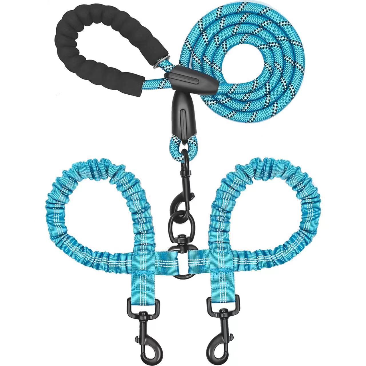 Heavy Duty Dog Leash with Shock Absorbing Bungee