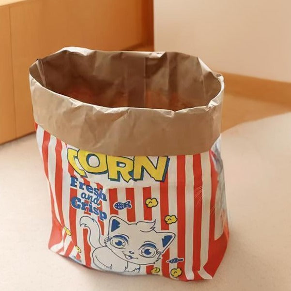 Cat Sleep & Play Cardboard Popcorn Bag – Cat Toys