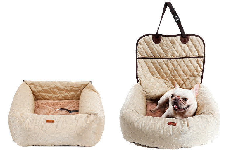 2 In 1 Pet Dog Carrier Folding Car Seat Pad Thickened Multi-purpose Pet