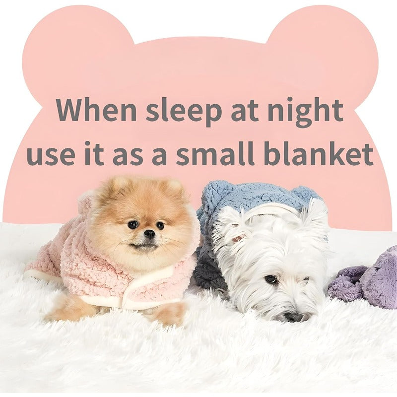 Bear-Ear Pet Cloak Blanket
