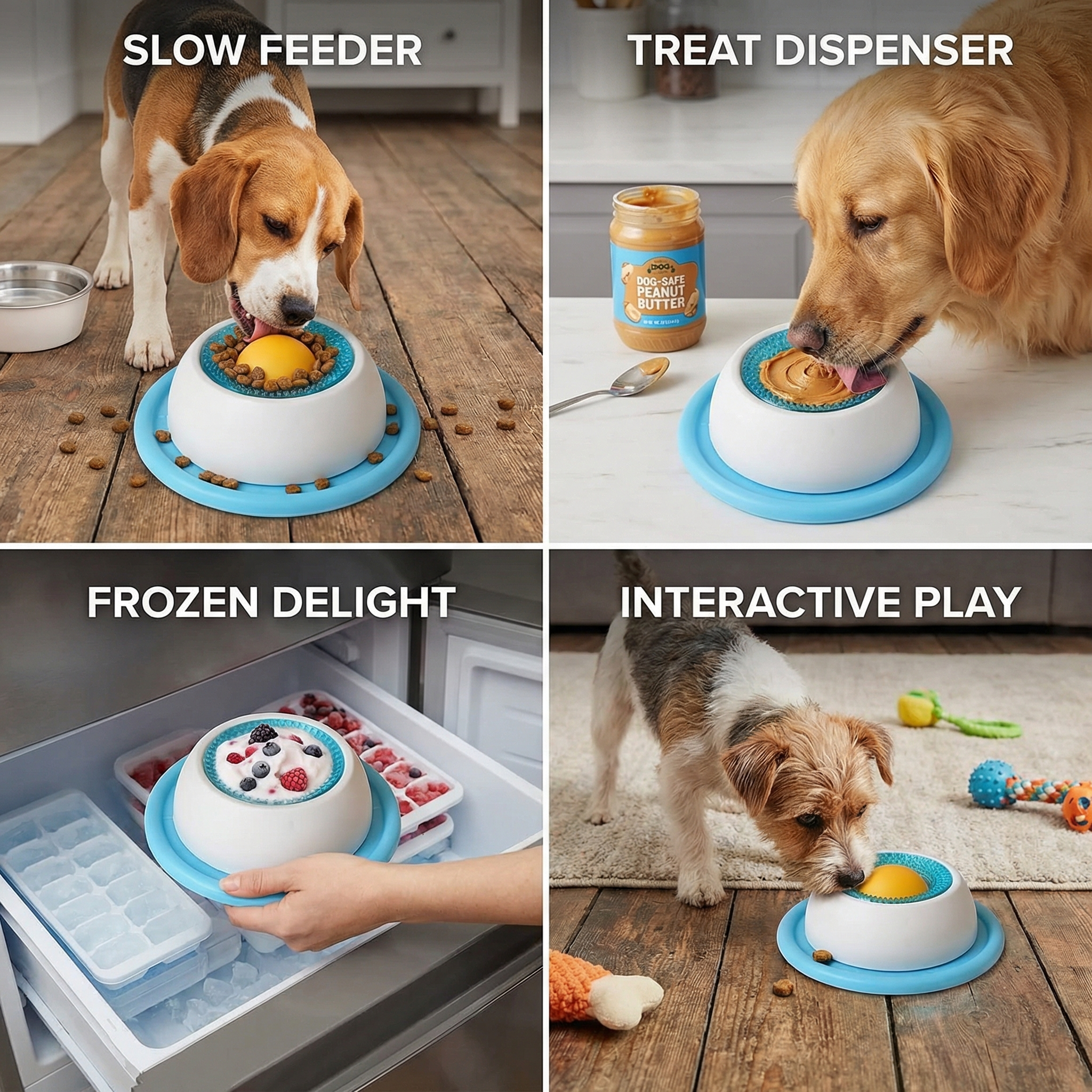 Interactive Lick Mat Slow Feeder Enrichement Toy for Dogs