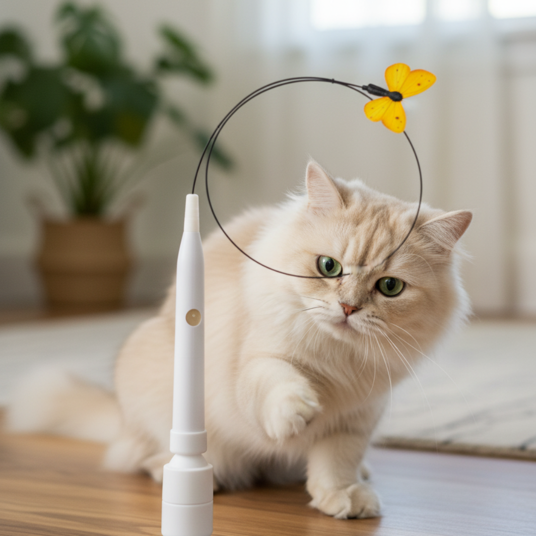 Suction cup stick butterfly toy for cats – Care & More