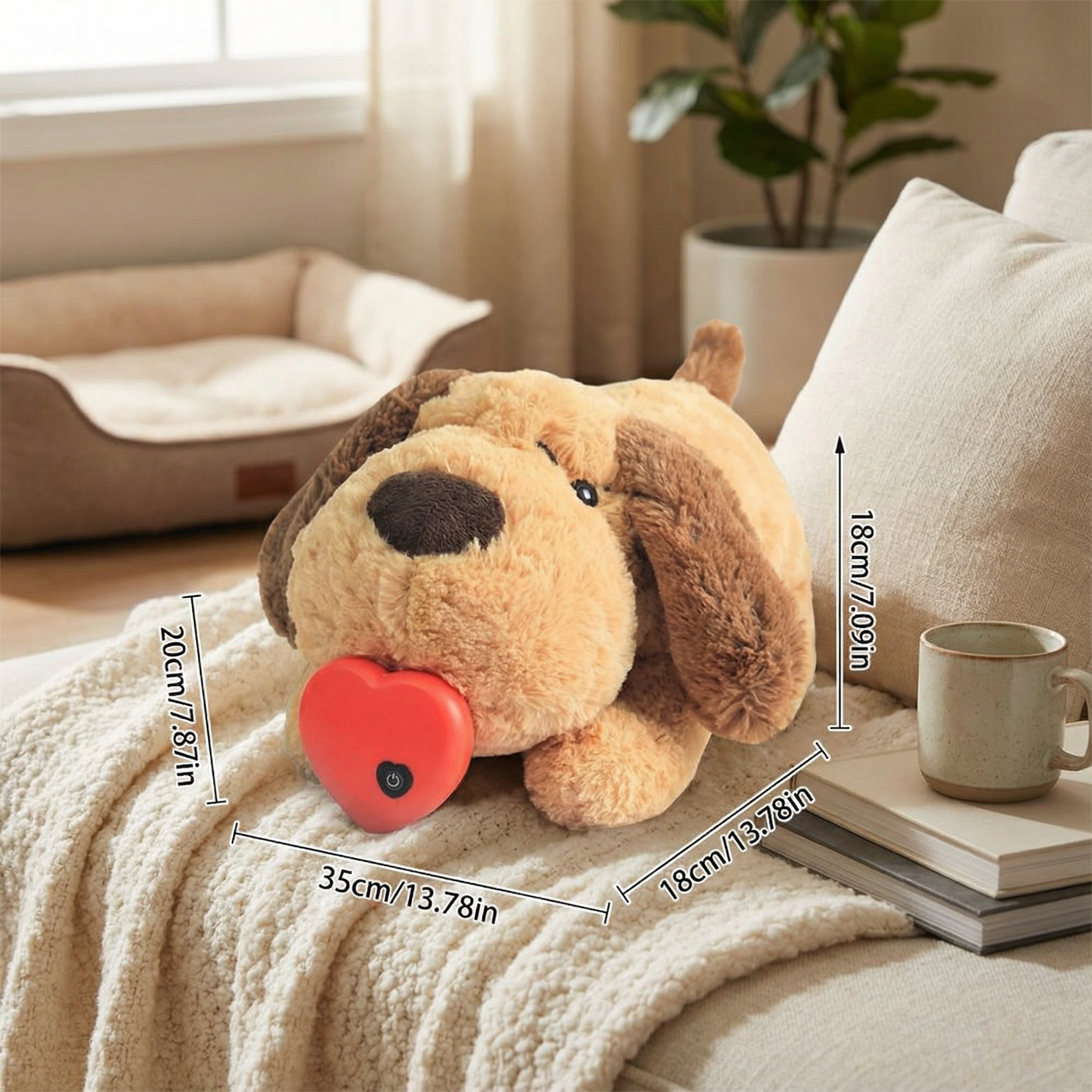 Calming Heartbeat Comfort Plush for Pets – Anxiety & Stress Relief