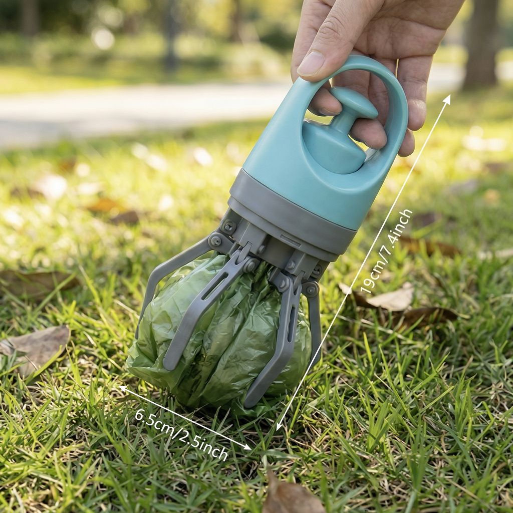 Dog Poop Scooper with Bags – Portable Outdoor Cleaning Set
